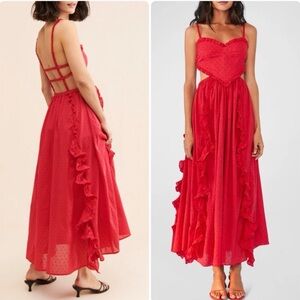 FARM Rio Red Maxi Dress